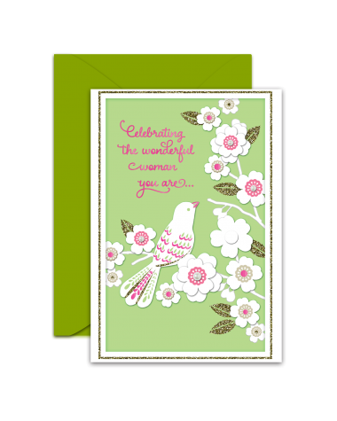 Greeting Card - GC2916-HAL009 - Celebrating The Wonderful Woman You Are...